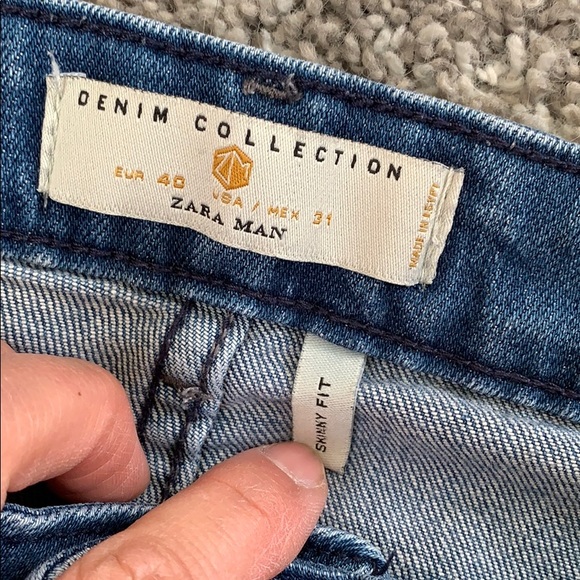 Zara Man Distressed Skinny Jeans - Picture 2 of 3